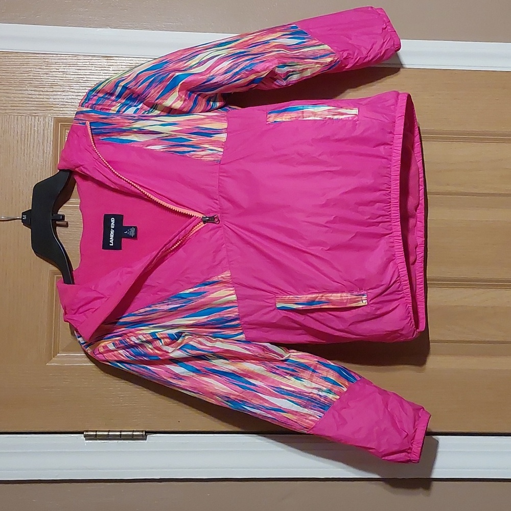 Lands end pink fleece